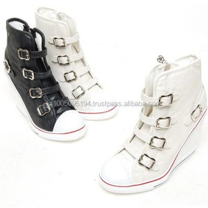 2ssd0850 belted 9cm wedge heel sneakers made in korea