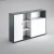 Import 3 doors modern office file cabinets with open shelves and  code locks  from china from China