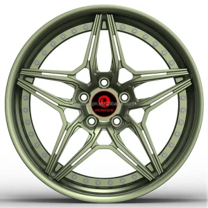 3 piece forged cheap price auto aluminium 16 17 18 19 inch sport rims rines black and red alloy luxury car 5x120 wheels for cars