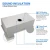 Import 30 inch 16 Gauge cUPC undermount single bowl stainless steel kitchen sink HM3018 with faucet K103-BN from China