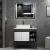 Import 30 inch European wall mounted sliding hanging wpc vanity bathroom cabinet mirror cabinet india with light from China