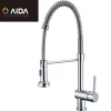 304 Stainless Steel One Single Pull Out Kitchen Faucet