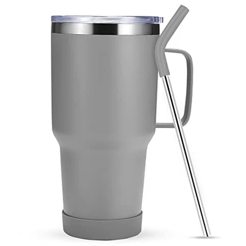 30oz Stainless Steel Tumbler Double Wall Vacuum Insulated Water Mug with Handle,Cold And Hot Drinks Coffee Travel Cup