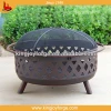 36 inch Big size deep outdoor wood burning fire pit with lattice pattern