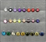 3A good quality Round 8.0mm 47 kinds of colors CZ stones cubic zirconia samples