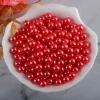 4 6 8 10 12 14 16 18 20mm 30 Color Pink Color Imitation Pearl Without Hole Loose Plastic Beads Round Pearl for Pearl Machine
