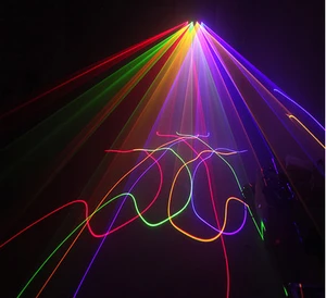 4 HEAD LED LASER SCAN DMX Effect Scanner Disco Party DJ Light