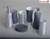 4 pcs metallic and mat finishing ceramic bathroom accessories set