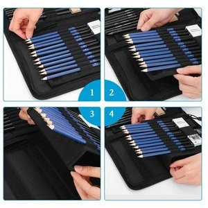 40 Pieces Drawing and Sketching Pencil Art Set-Professional Sketch gloves In Nylon Carry Bag, Deluxe Kit Deluxe Kit for Beginner