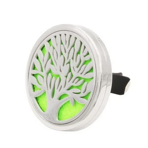 40MM Large Fragrance Diffuser Locket Air Vent Clip Air Freshener Aromatherapy Essential Oil Diffuser Car Interior Accessories