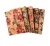 Import 45*30CM Portugal cork fabric naturalcork pu leather sheet with rose flower film randomly by piece from China