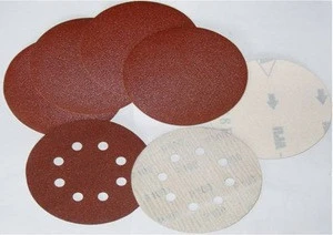 4.5&quot; 115mm Velro Sanding disc aluminum oxide fiber disc hook and loop fastener sandpaper abrasive disc