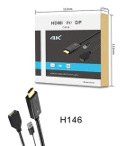 4K 60Hz HDMI compatible Male to DP Display Port Female Converter Video Adapter Cable DP active USB Power Supply for TV PC Laptop