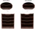 Import 5-Tier Wall File Holder Hanging Mail Organizer Wood Magazine Literature Rack with 6 Hooks Brown from China