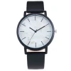 5102 New Arrival  British style Marble Watches Leather  Strap Creative Quartz Watch Men Women Wristwatches
