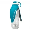 580ml Portable Pet Water Bottle Soft Silicone Leaf Design Travel Dog Bowl Drinker Outdoor Pet Water Dispenser