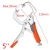 Import 5&quot; 5 inch 135mm Mini Adjustable Fastener Welding Clamp C Type Locking Grip Plier C Clamp Plier with TPR Rubber Handle from China