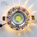 5W Modern Crystal Colorful LED Ceiling Light Lamp Living room Porch Lighting
