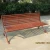 Import 6 feet long powder coated flat bar metal outdoor garden bench from China