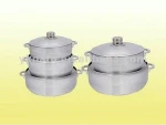 6 pieces aluminium polishing cookware set caldero