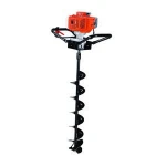 62CC gasoline earth auger petrol digger ground drill