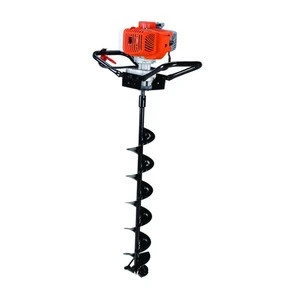 62CC gasoline earth auger petrol digger ground drill
