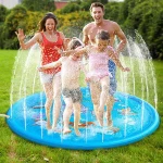 68" Inflatable Water Sprinkler Pad & Sprinkle Play Mat Spray Wading Toys