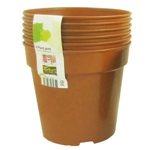 6PC  6 Inch Plastic Pots  Plant Flower Nursery Seedling Pots