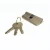 Import 70mm Double Open Zinc Cylinder Lock SN Color Door Lock Cylinder with 3 Nickel Plated iron normal keys from China