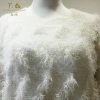 70%nylon+30%acrylic winter women flashing knitted sweater round neck long sleeve sweater