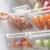 8-Grid Pull Out Refrigerator Storage Drawers Refrigerator Drawers Storage Box Fridge Drawer Organizer