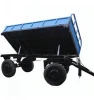 8 ton double axle three-side dump farm tractor trailer for sale