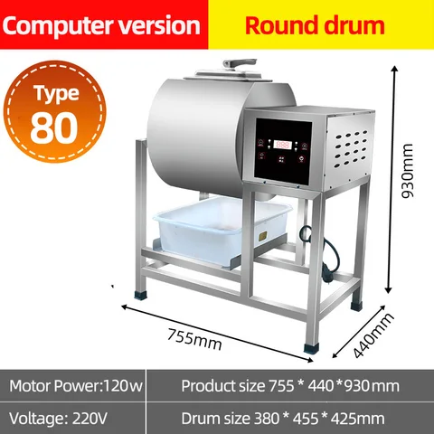 Buy 80l Commercial Marinating Machine Bacon Making Machine Adjustable ...