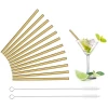 8.5 inch Colorful Titanium Metal Drinking Straw for bar party cocktail