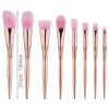 8PCS Custom Logo Professional Cute Women Girl Makeup Tools Pink Bristle Rose Gold Brushes Brochas Maquillajes