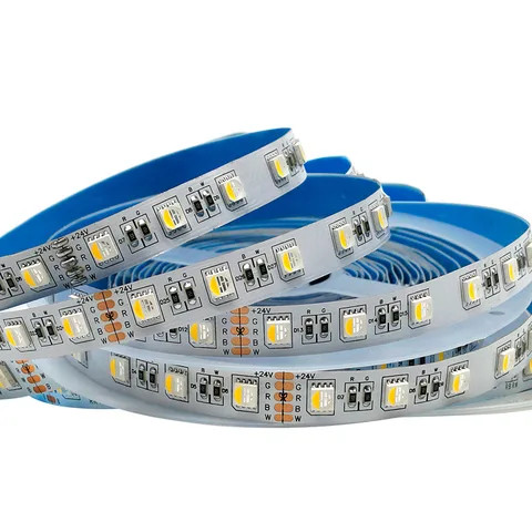 Buy A5050 60-leds 10mm 12mm Wide Rgbw Led Strip 24v 12v Input For ...