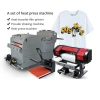 A Set Of Heat Press Machine + Prining Machine + Hot Melt Powder Machine for T-shirt printer