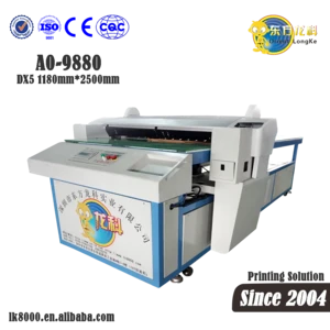 A0-LK9880 canvas printing machine, flatbed inkjet printer, Large format eco-solvent canvas printer for sale