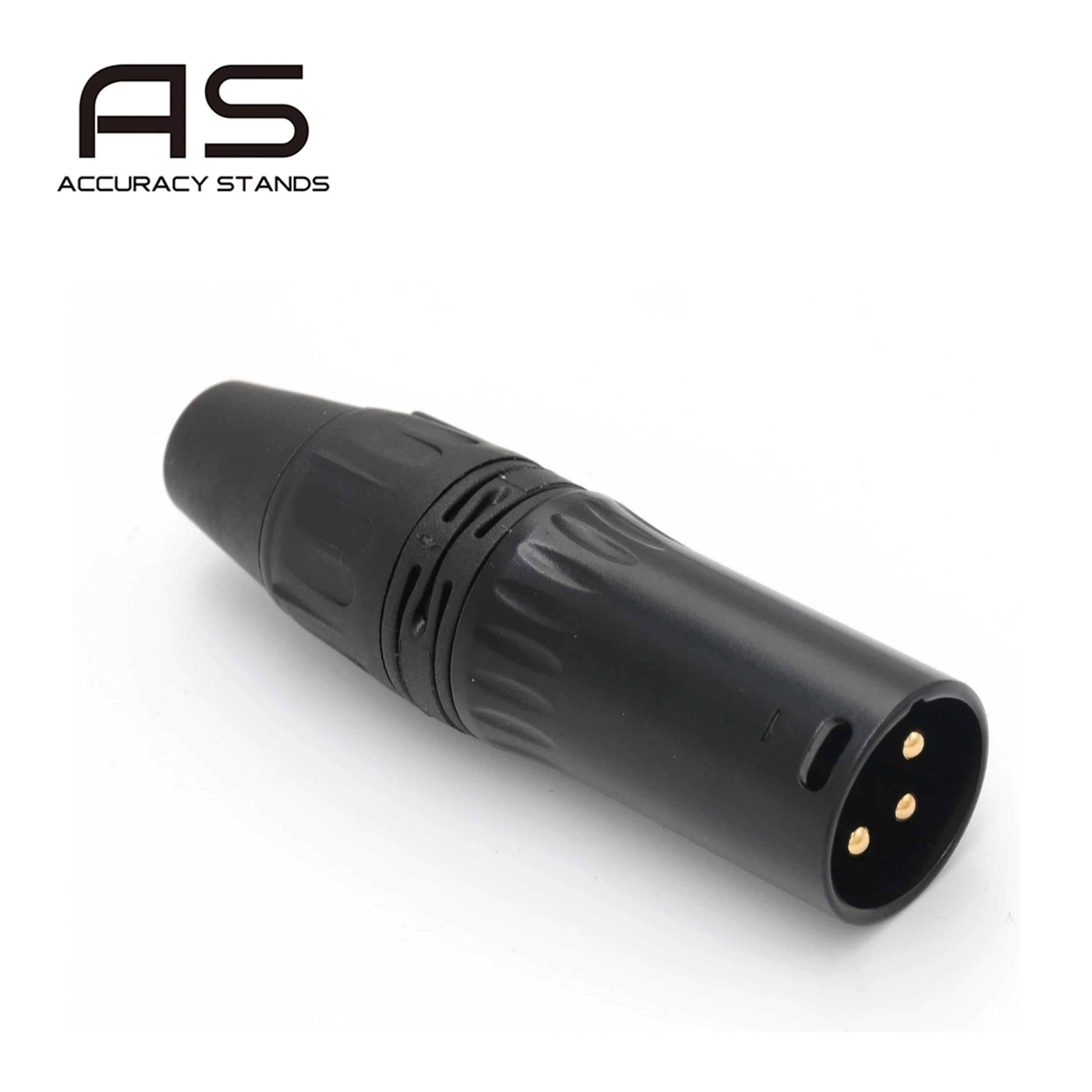 Accuracy Pro Audio XLR303G Professional Canon Electrophoresis Audio Connector Shell 3pin XLR Plug Male Black Audio &amp; Video 3P