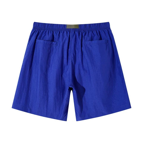 Adjustable Mens Cargo Blank Nylon Short Men Blue Custom Shorts Pants With Pockets