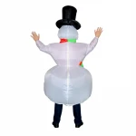 Adult party fun halloween and Christmas costume inflatable snowman costume