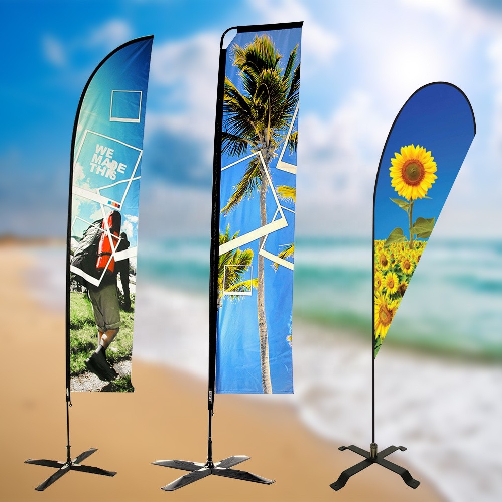Advertising Custom Flying Banners bow sail swooper Teardrop Flag ,Feather Flag Banners,Beach Flags