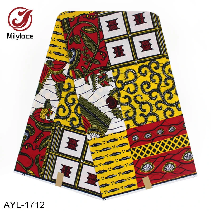 African ankara 100% cotton 6 yards print hollandaise dutch wax fabric