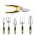 Import Agriculture Garden Sets Silicone rubber Handle Garden tools Flower Shovel Rake Scissors 8 Pcs Aluminum Alloy Gardening Tool Set from China
