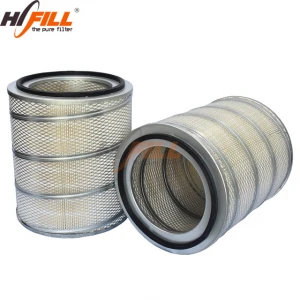 Air cartridge filter, auto air filter use high quality car air filter paper, air filter  28130-7G200 A-2835 forHD 24T HD370