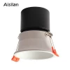 Aisilan New design Spot LED lighting Adjustable Dimming aluminum deep recessed 7w anti-glare COB led downlight