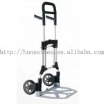 Aluminium Foldable Portable Folding Collapsible Push Truck Hand Trolley Two Wheel Luggage Hand Cart and Dolly 200Kg Ideal for Ho