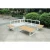 Import aluminum frame KD structure sofa set, white color garden outdoor sofa furniture, packed in one carton from China