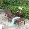 Aluminum frame outdoor patio rattan lying bed PE wicker relaxing chaise lounge