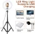 Amazon hot sale new photographic selfie travor for cellphone makeup 12inch phone ring light with stand